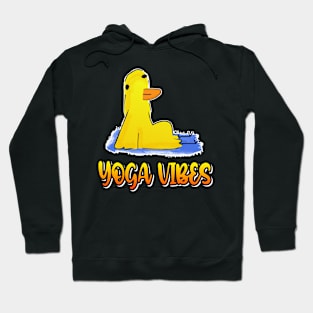 Yoga Vibes Duck Funny Yoga Hoodie